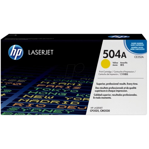 [167345] HP LASERJET CP3525 TONER AMARILLO 504A