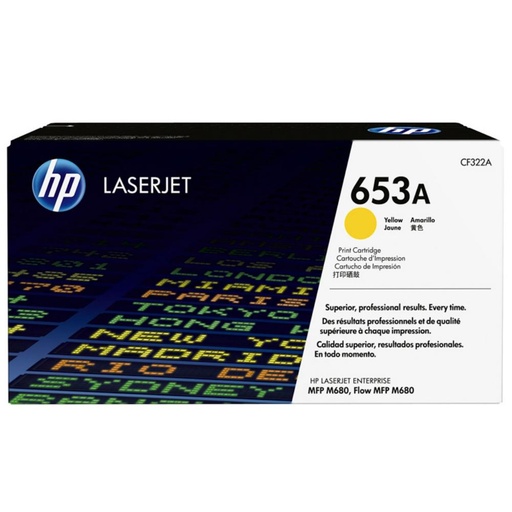 [165843] HP LASERJET ENTERPRISE FLOW MFP M680F 653A TONER AMARILLO