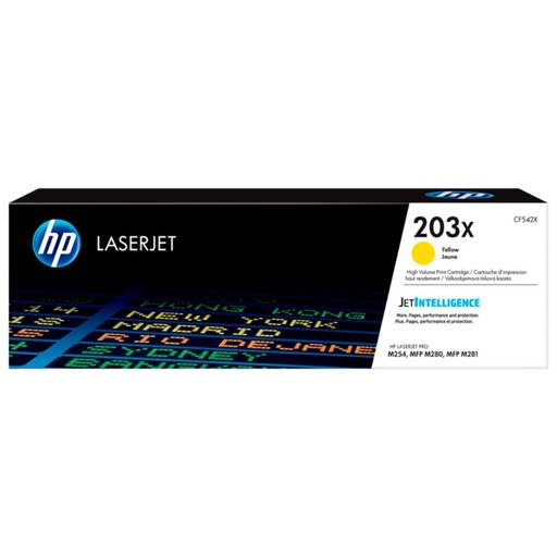 [165137] HP LASERJET M254,M280,M281 TONER AMARILLO ALTA 203X