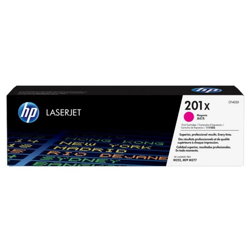 [165832] HP LASERJET PRO M252,M277 201X TONER MAGENTA ALTA 2.300 PAG