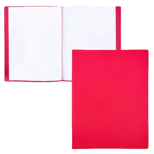 [180859] CARPETA DE FUNDAS RAYLU PAPER PREMIUM A4 10 FUNDAS ROJO