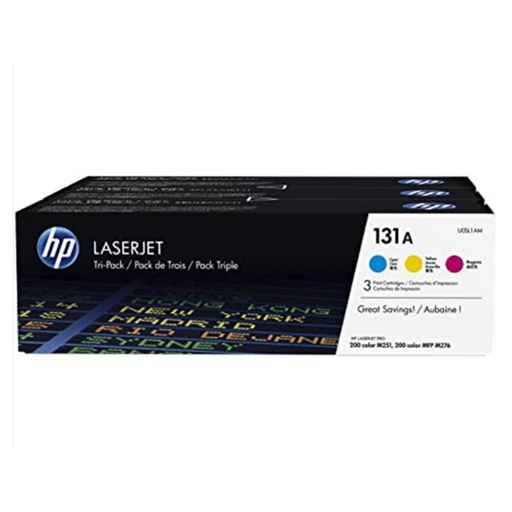 [166105] HP Nº131A PACK 3 TONER CIAN/MAGENTA/AMARILLO