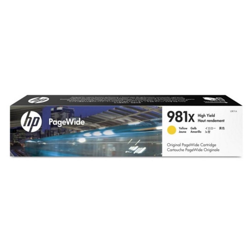 [165804] HP PAGEWIDE ENTERPRISE COLOR 556 / MFP 586 CARTUCHO DE ALTA CAPACIDAD AMARILLO Nº981X