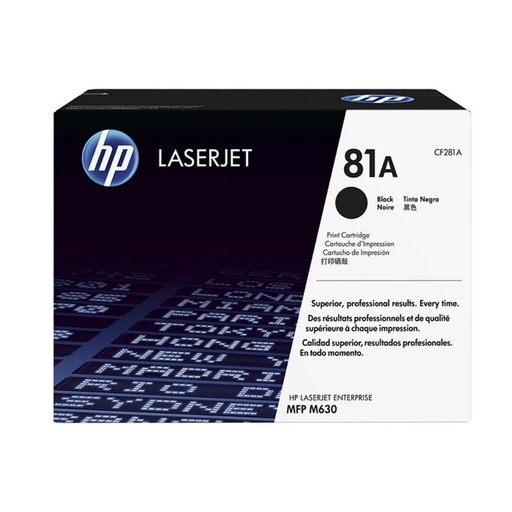 [165400] HP TONER LASERJET ENTERPRISE M630/M604DN 81A