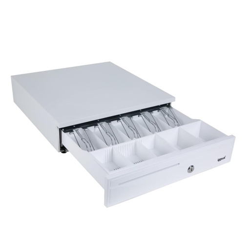 [800221] IGGUAL CAJÓN PORTAMONEDAS IRON-30PW 5+5 BLANCO PURO