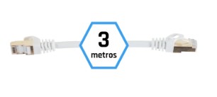 [800204] IGGUAL LATIGUILLO CAT7 SFTP LSZH 3 METROS BLANCO