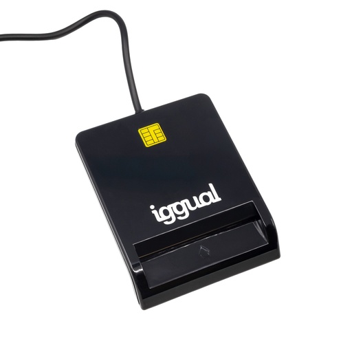 [800250] LECTOR DNI SIP TARJETAS ID USB 2.0 NEGRO IGGUAL 
