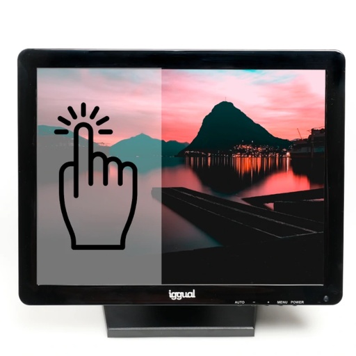 [800251] IGGUAL MONITOR TÁCTIL RESISTIVO 15" USB VGA HDMI
