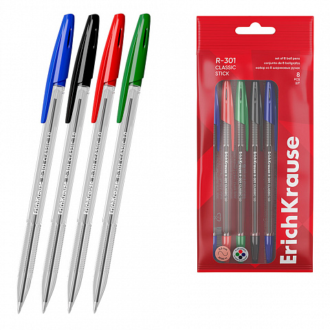 [081050] BOLÍGRAFOS BÁSICOS COREBALL TINTA DE ACEITE | BOLSA 10 UNIDADES SURTIDAS