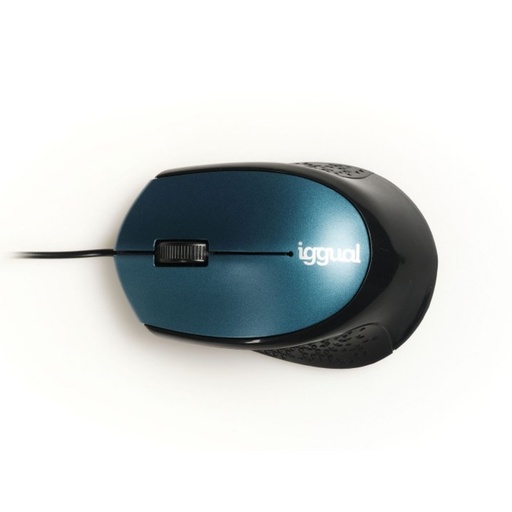 [800271] RATÓN ÓPTICO COM-ERGONOMIC-R-800DPI IGGUAL  AZUL