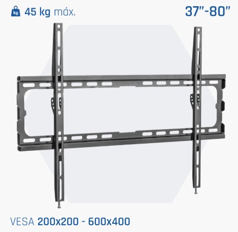 [800186] IGGUAL SPTV16 SOPORTE TV PARED 37"-80" FIJO