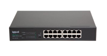 [800342] IGGUAL SWITCH GIGABIT 16 PUERTOS 1000MBPS GES16000