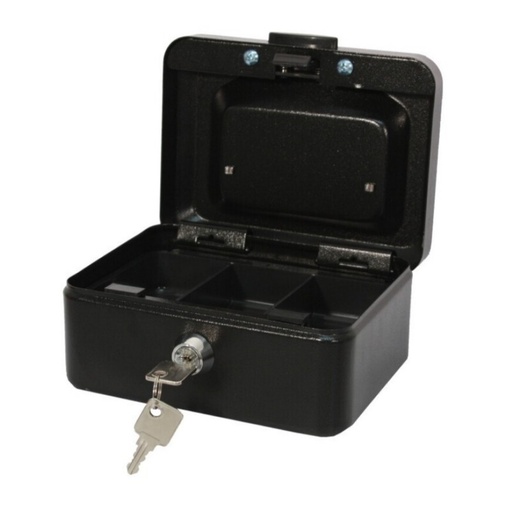 [040496] CAJA DE CAUDALES METÁLICA NEGRA