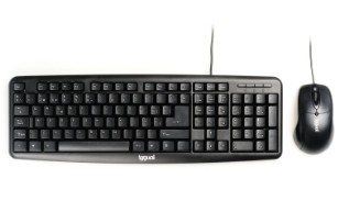 [800260] KIT TECLADO Y RATÓN COM-CK-BASIC NEGRO IGGUAL 