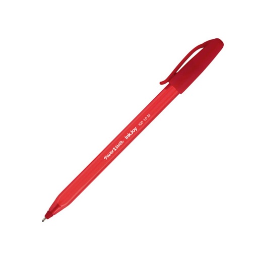 [119091] BOLÍGRAFO PAPER MATE INKJOY 100 CAP ROJO · TINTA BAJA VISCOSIDAD (OGB) · PUNTA 1,0 MM · TRAZO 0,7 MM · PACK 50 UDS