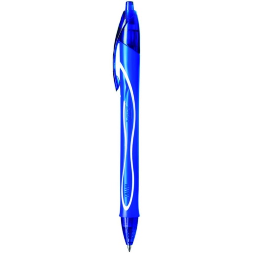 [081392] BOLÍGRAFO BIC GELOCITY QUICK DRY AZUL · TINTA GEL · PUNTA 0,7 MM · TRAZO 0,3 MM · PACK 12 UDS