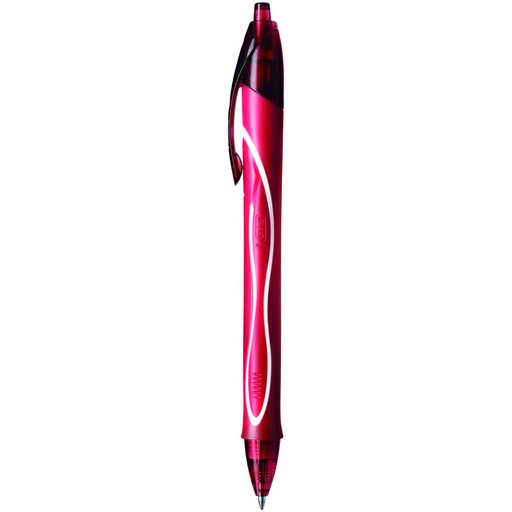 [081394] BOLÍGRAFO BIC GELOCITY QUICK DRY ROJO · TINTA GEL · PUNTA 0,7 MM · TRAZO 0,3 MM · PACK 12 UDS