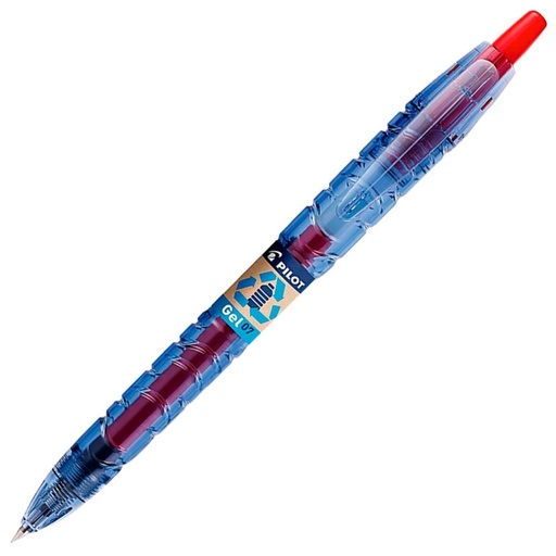 [119446] BOLÍGRAFO PILOT B2P ROJO · TINTA GEL · RETRÁCTIL · PUNTA 0,7 MM · PACK 10 UDS