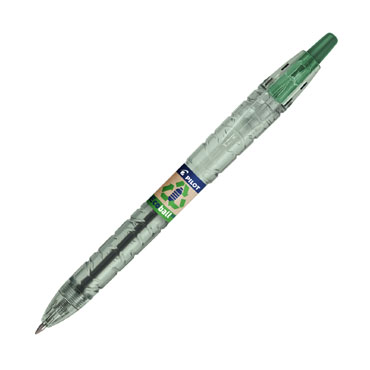 [120108] BOLÍGRAFO PILOT ECOBALL B2P VERDE · TINTA ACEITE · RETRÁCTIL · PUNTA 1,0 MM