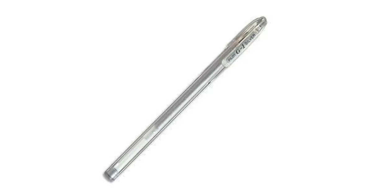[120089] BOLÍGRAFO PILOT G-1 0,7 MM PLATA · TINTA GEL · CAPUCHÓN