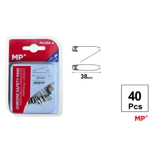 [825034] IMPERDIBLE METÁLICO PLATEADO 38MM PACK 40 UDS