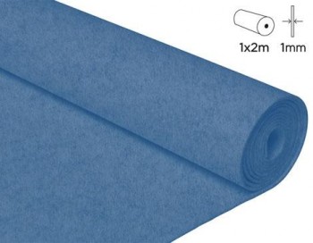 [650492] INNSPIRO FIELTRO ACRÍLICO AZUL NÁUTICO ROLLO 100 X 200CM X 1MM 160GR/M²