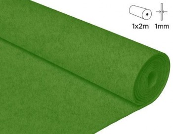 [650374] INNSPIRO FIELTRO ACRÍLICO VERDE CÍTRICO ROLLO 100 X 200CM X 1MM 160GR/M²