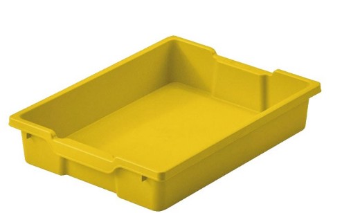 [700215] CAJA ALMACENAMIENTO PEQUENA AMARILLA SIN TAPA