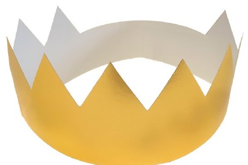 [825470] CORONA DORADA DE REY 10 UDS– ACCESORIO PARA DISFRACES Y JUEGOS TEMÁTICOS