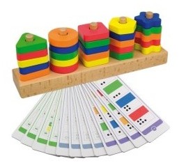 [825673] JUEGO DE FORMAS GEOMÉTRICAS Y CONTEO – 25 PIEZAS + 12 PLANTILLAS