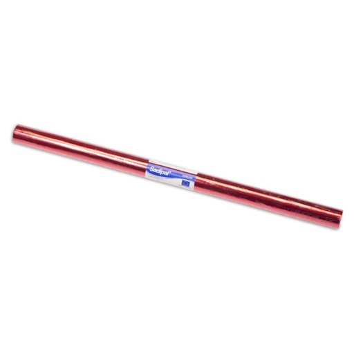 [600104] PAPEL CELOFÁN ROJO INETA ROLLO 50 CM × 65 TREPADO 25HOJAS