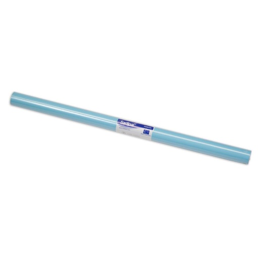 [600230] PAPEL CHAROL SADIPAL · ROLLO 50 CM × 16,25 M (25 HOJAS 50×65) · 65 g/m² · AZUL PALIDO · ESTUCADO BRILLANTE · 100% RECICLABLE Y BIODEGRADABLE