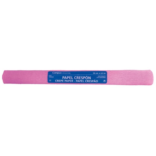 [600324] PAPEL CRESPÓN ROSA OSCURO 50×2M 60G CREPADO 70% INETA 