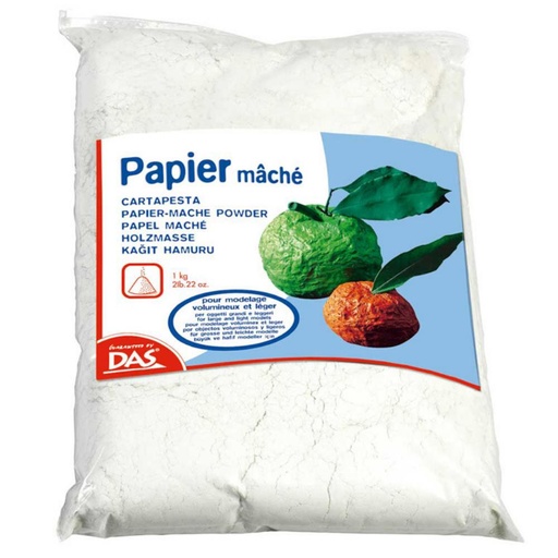 [649354] PASTA DAS PAPEL MACHE  PARA MODELAR – 1000 G (SECA SIN COCCIÓN)