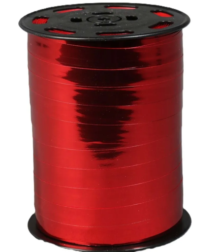 [825713] CINTA REGALO METALIZADA ROJO 5X50