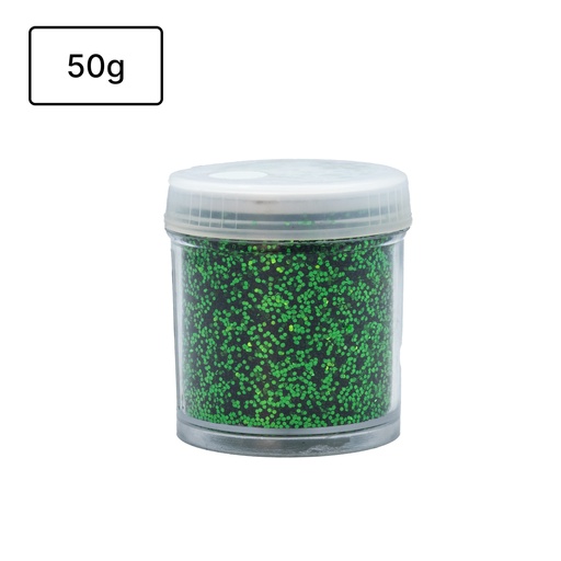 [825178] PURPURINA VERDE METALIZADO BRILLANTE BOTE 50G 