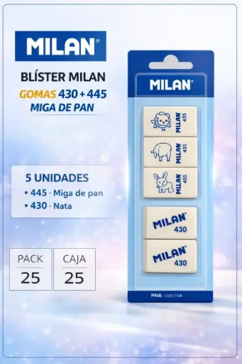 [120086] GOMAS MILAN 430+445 MIGA DE PAN BLÍSTER 5 UNIDADES