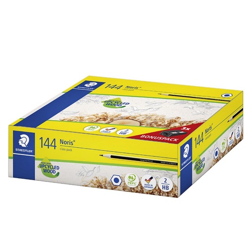 [118794] LÁPICES DE GRAFITO STAEDTLER NORIS Nº2 HB CLASSPACK 144 UNIDADES