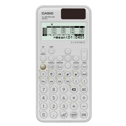 [248291] CALCULADORA CIENTÍFICA CASIO FX-991SP CW BLANCA · CLASSWIZ · PANTALLA NATURAL · 575 FUNCIONES · PILA LR44