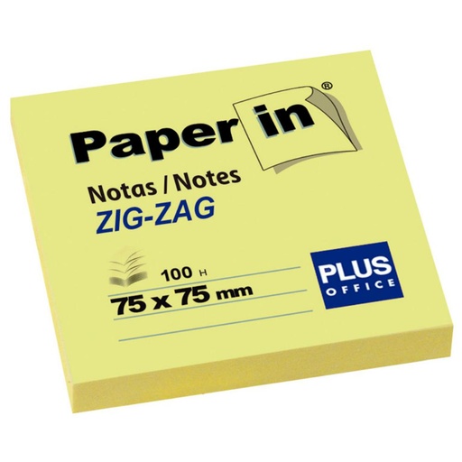[001835] NOTA AHD.PAPER-IN 75X75 ZIG-ZA