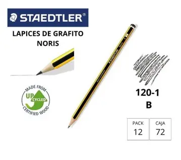 [080040] LÁPIZ DE GRAFITO STAEDTLER NORIS 120–1B CABEZA  NEGRA