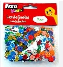 [825813] LENTEJUELAS FIXO KIDS 20 G – FLORES METALIZADOS