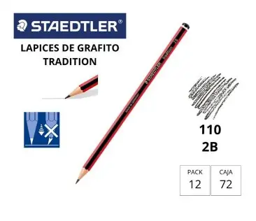 [119214] LÁPIZ DE GRAFITO STAEDTLER TRADITION 110 2B 