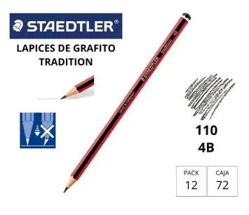 [119216] LÁPIZ DE GRAFITO STAEDTLER TRADITION 110 4B 