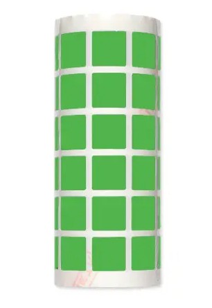 [825904] GOMETS TRIÁNGULO MEDIANO 15 MM ROLLO AMARILLO INETA