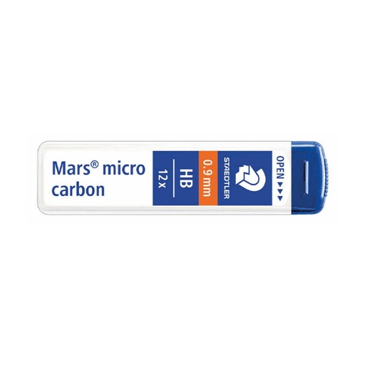 [080093] MINAS MARS MICRO CARBON 0,9 mm HB (TUBO 12 UDS.) STAEDTLER