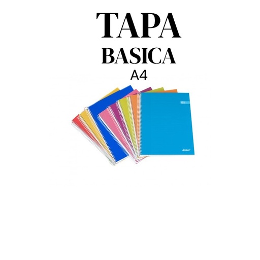 [001150] BLOC ESPIRAL FOLIO TAPA BASICA 80 HOJAS 60 GRAMOS PAUTA 2,5MM