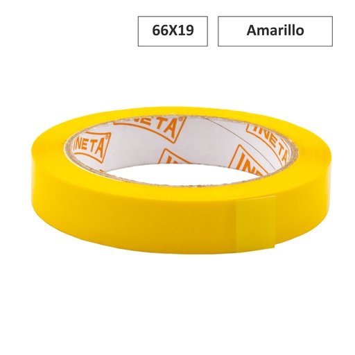 [825634] CINTA ADHESIVA 66X19 AMARILLO PARA MANUALIDADES Y PSICOMOTRICIDAD
