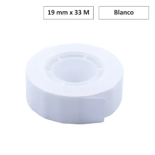 [70019] CINTA ADHESIVA APLI BLANCO 19 MM x 33 M