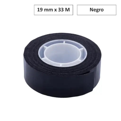 [70018] CINTA ADHESIVA APLI NEGRO 19 MM x 33 M